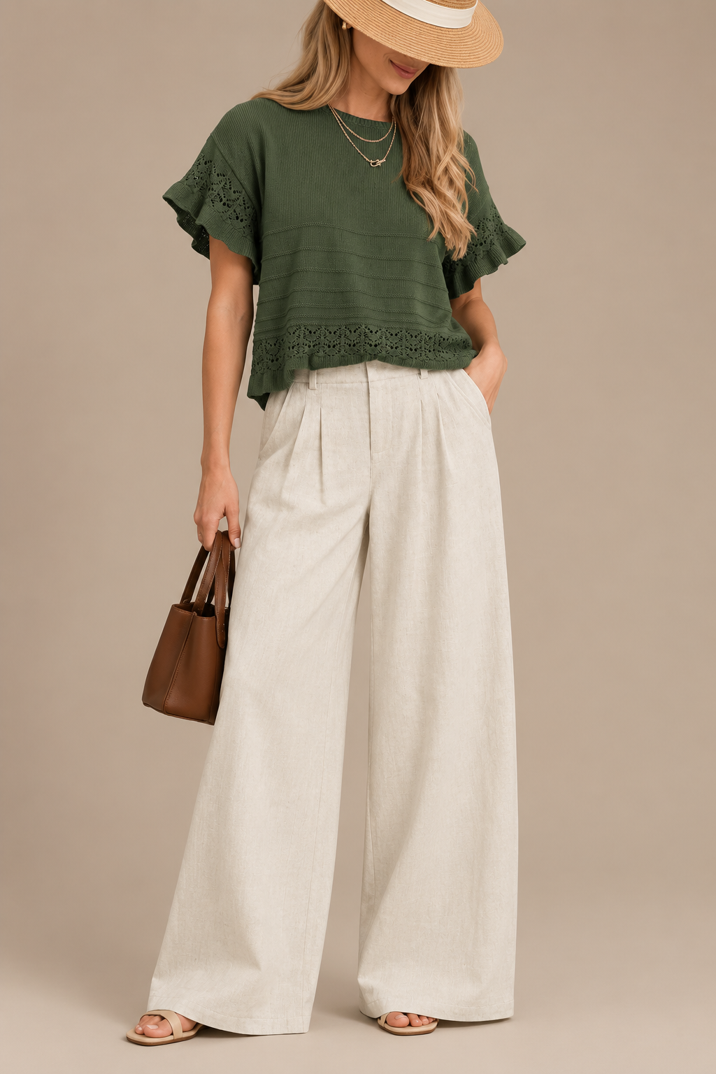 The Emilia Knit Top | Romantic Lace Detail
