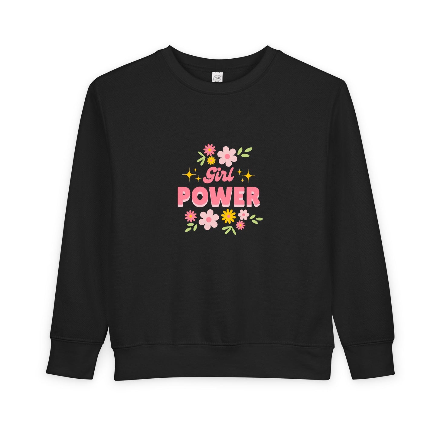 Girl Power Toddler Sweatshirt, Cute Kids Sweater, Floral Toddler Clothing, Empowering Gift, Birthday Outfit, Toddler Fashion