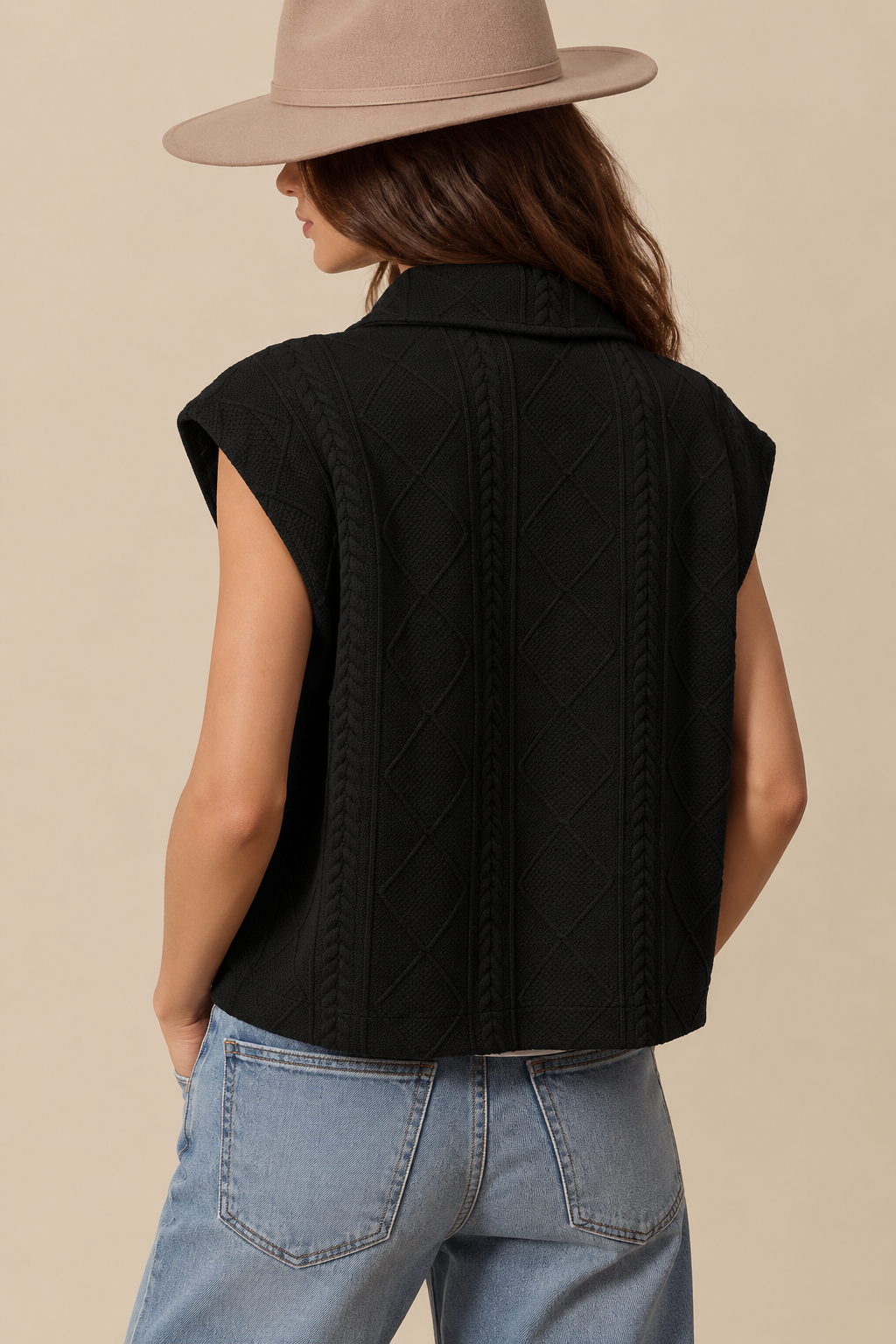 The Cable Stitch Knit Vest
