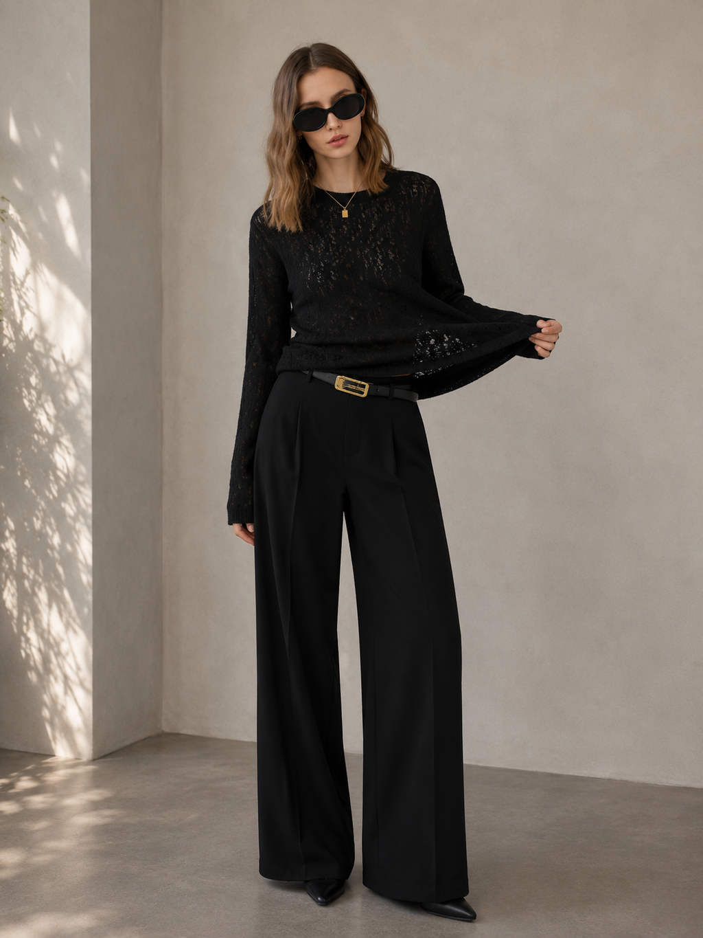 The Noir Jacquard Knit