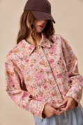 The Floral Cotton Twill Barn Jacket
