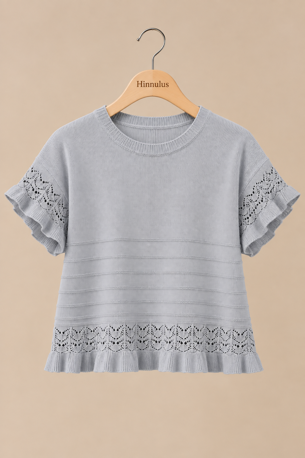 The Emilia Knit Top | Romantic Lace Detail
