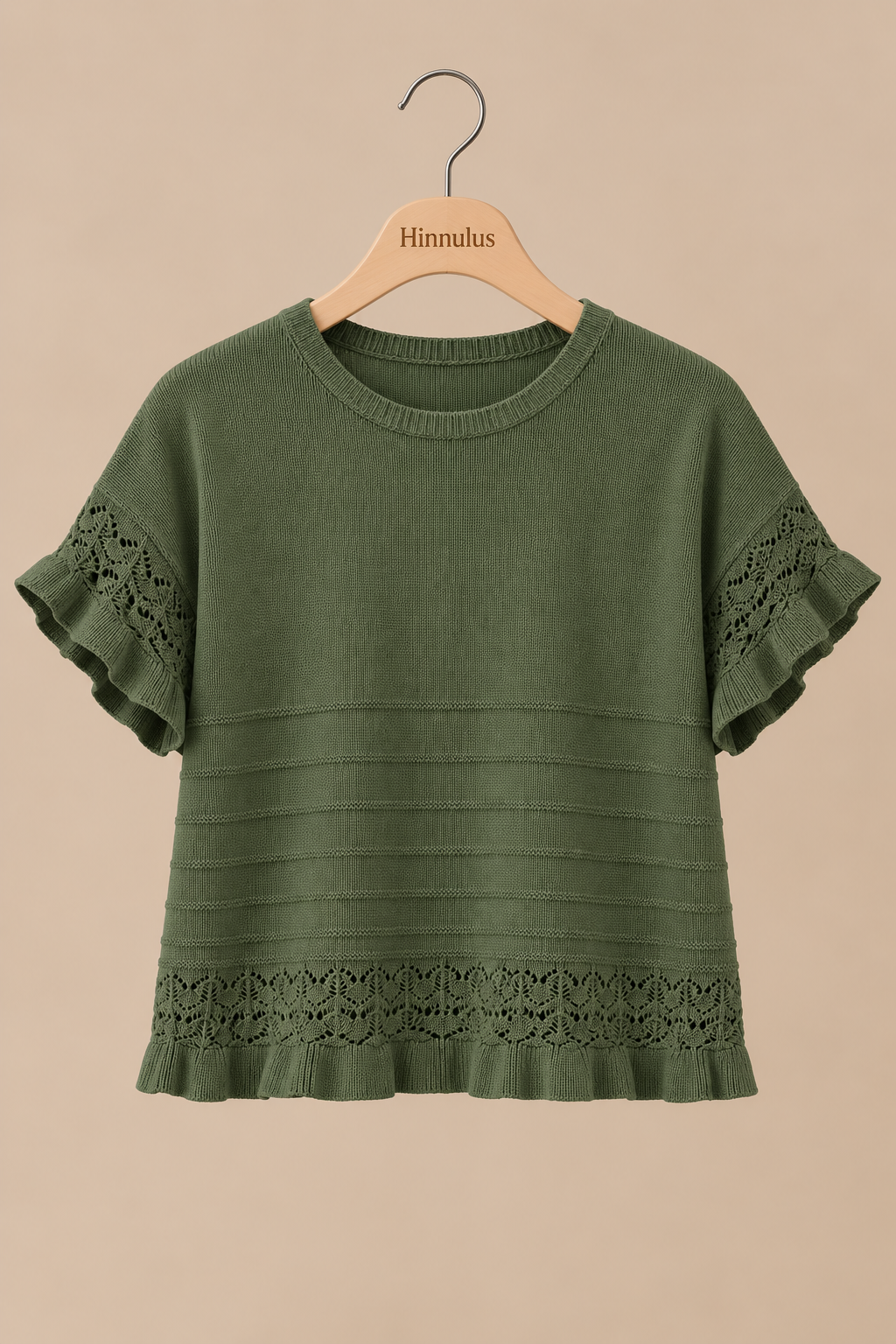 The Emilia Knit Top | Romantic Lace Detail