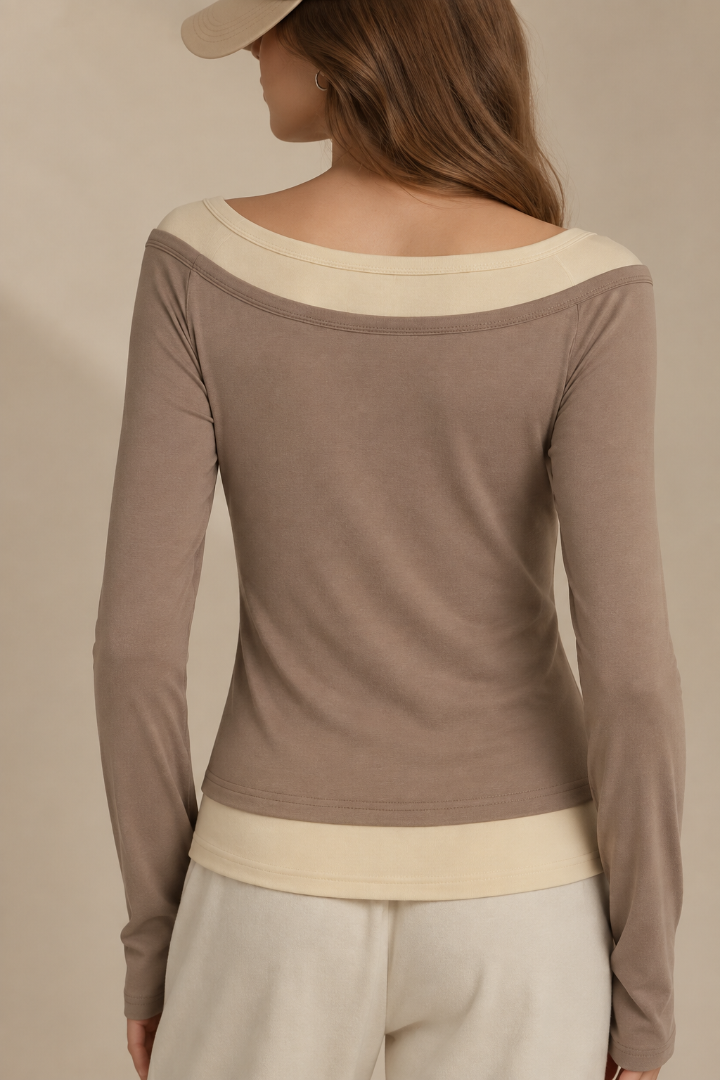 Layered Twofer Long Sleeve Top