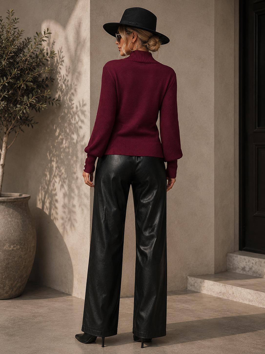 The Blair Sweater | Ribbed Mock Neck Knit