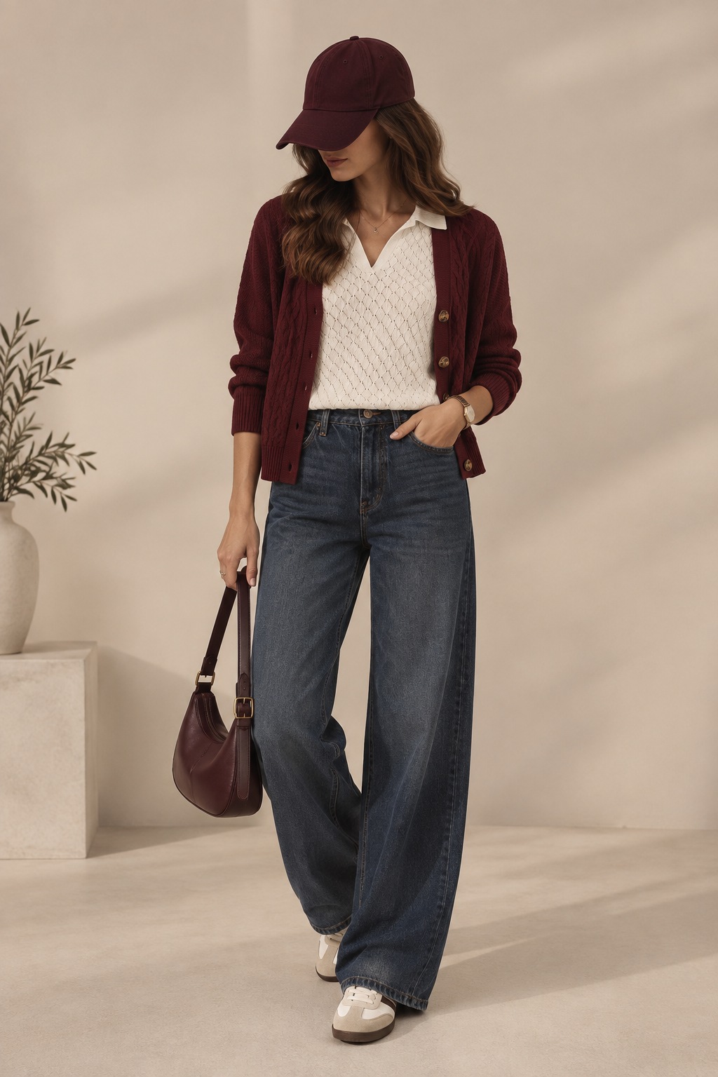 The Chunky Cable Knit Cardigan