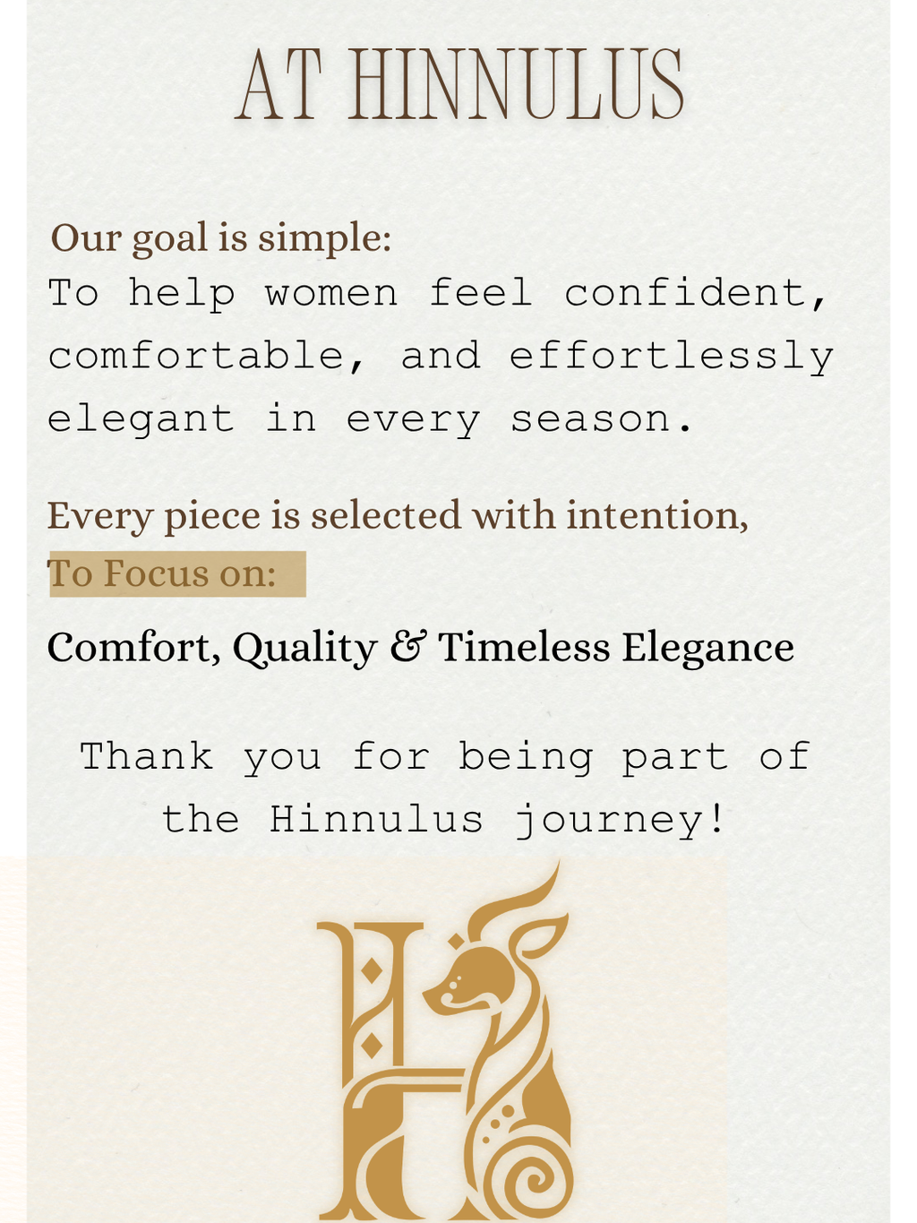 The HINNULUS FABRIC GUIDE