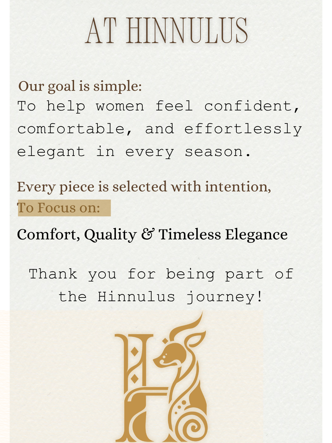 The HINNULUS FABRIC GUIDE