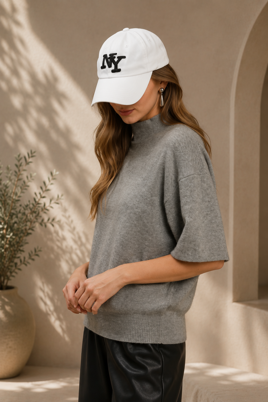 The Noelle Knit Top | Modern Mock Neck