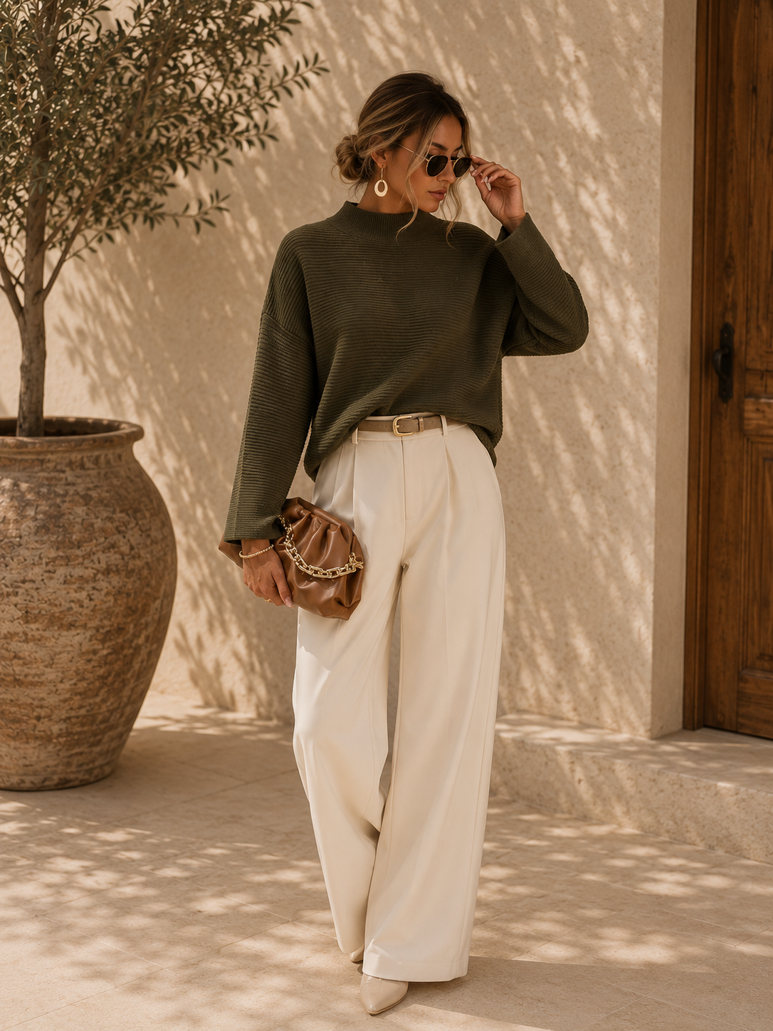 The Aria Mock Neck Sweater