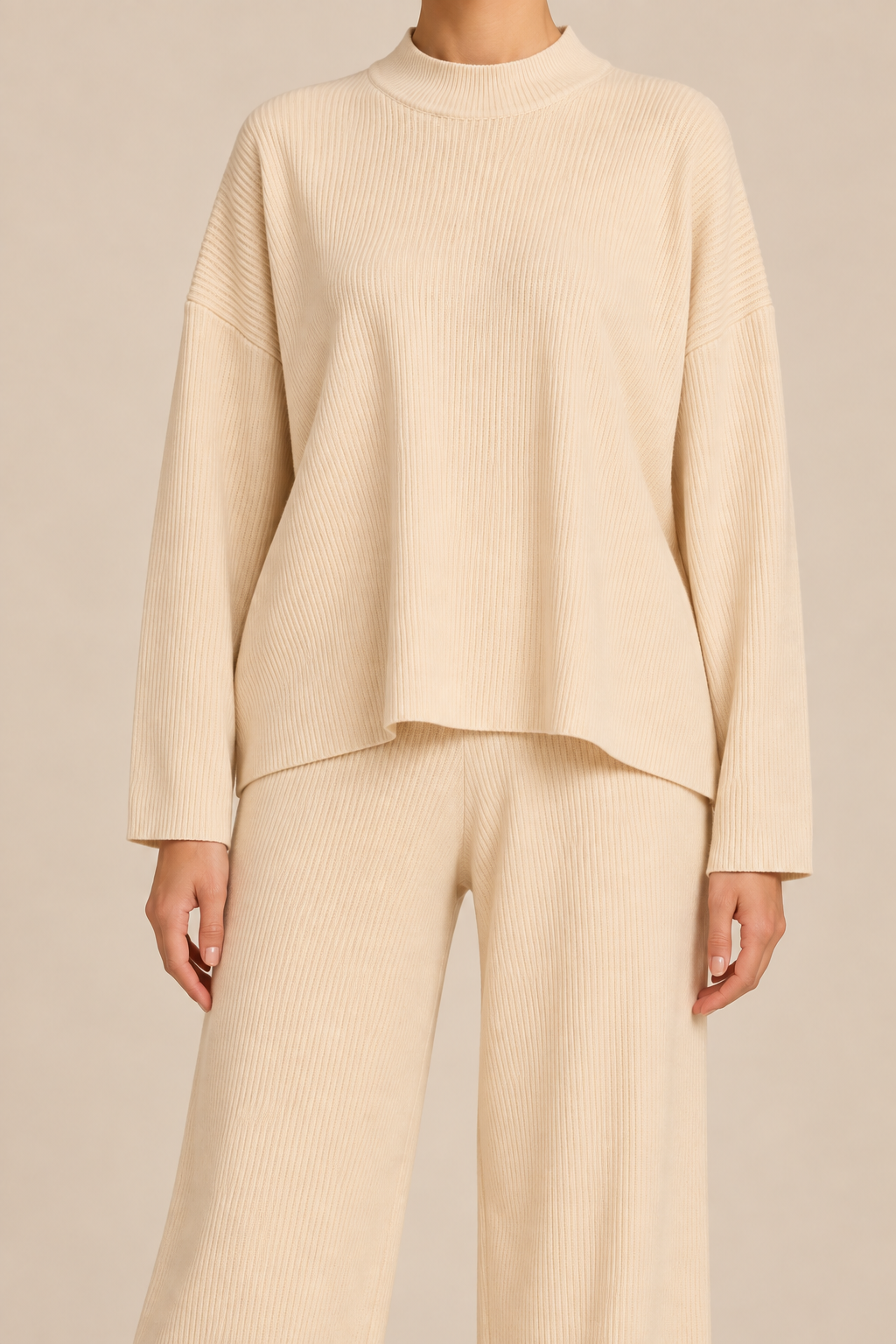 The Ribbed Knit Two-Piece Set