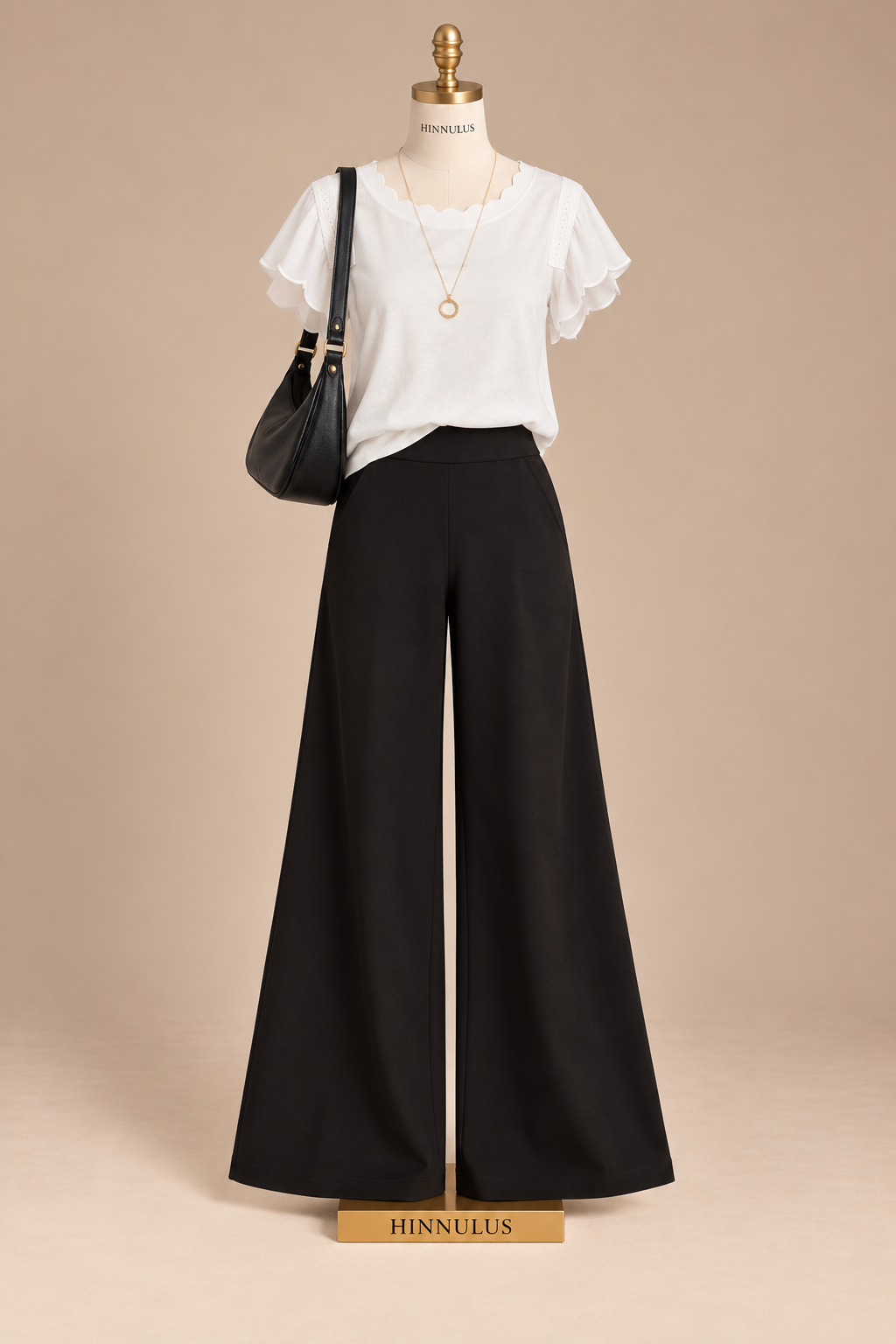 BiBi Scallop Edged Lace Trim Top