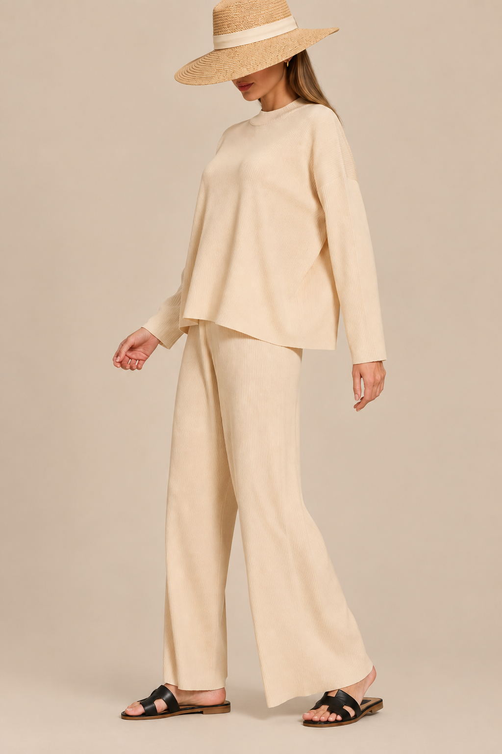 The Ribbed Knit Two-Piece Set