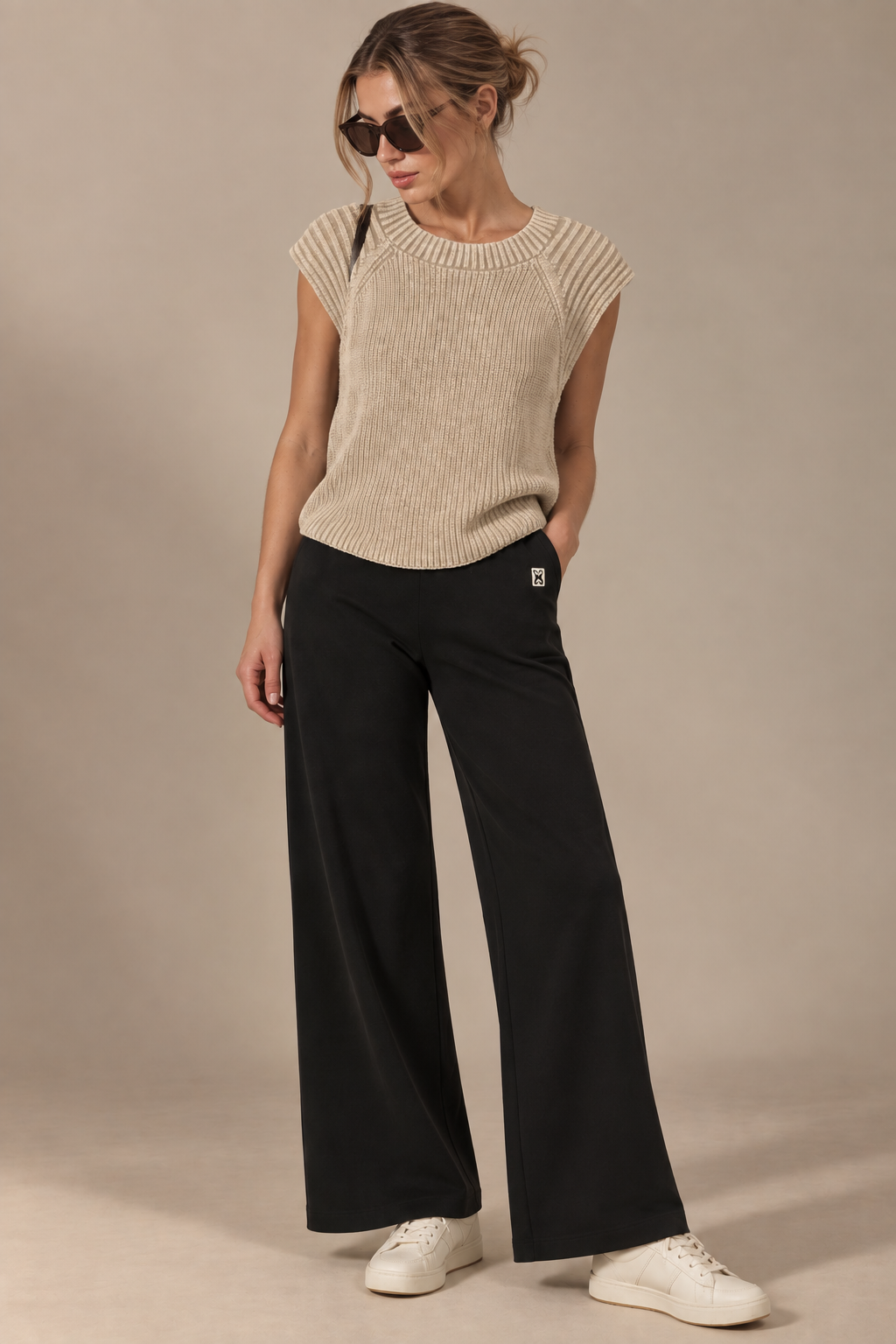 The Margot Sweater Vest | Mineral Cotton Knit