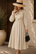 The Isabelle Polka Dot Midi Dress