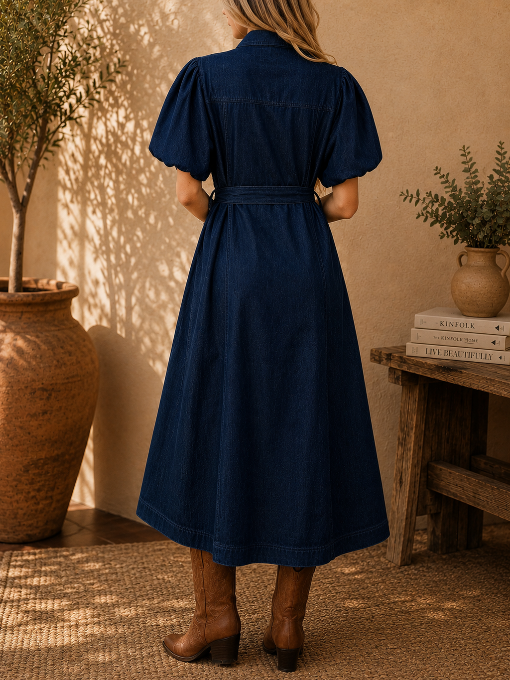 The Harper Denim Dress