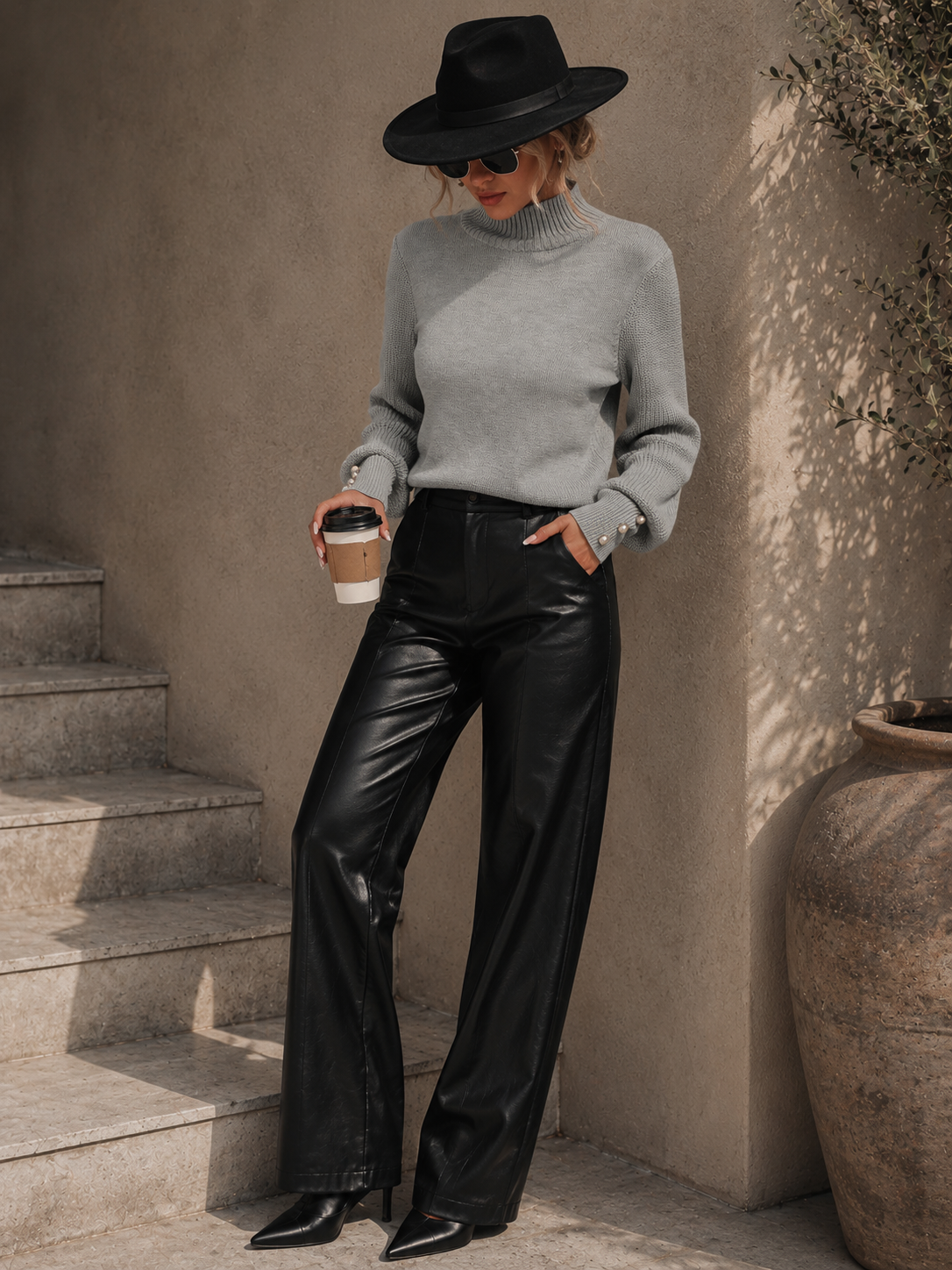 The Blair Sweater | Ribbed Mock Neck Knit