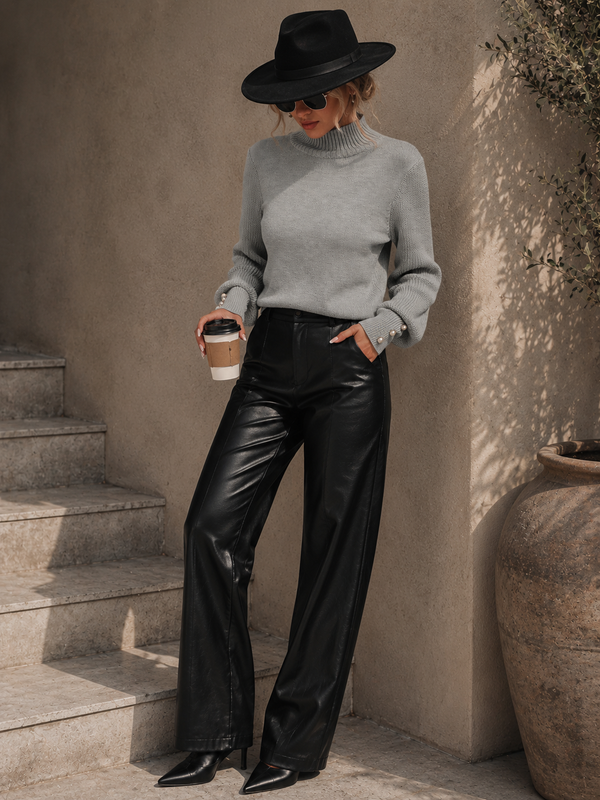 The Blair Sweater | Ribbed Mock Neck Knit