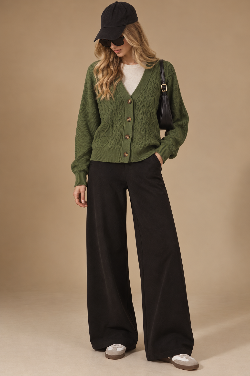 The Chunky Cable Knit Cardigan