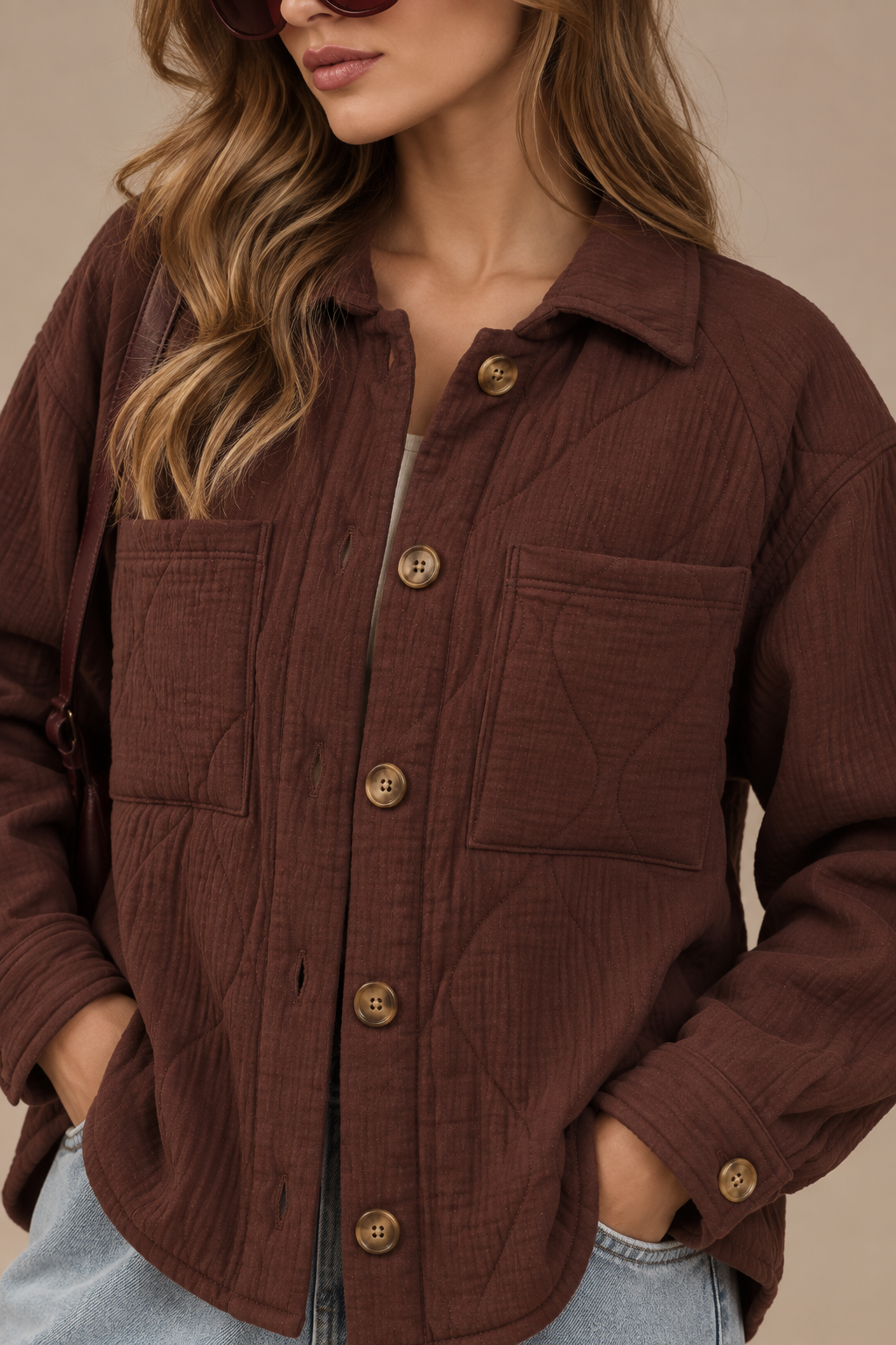 The Aspen Quilted Shacket | Signature Cotton Layer