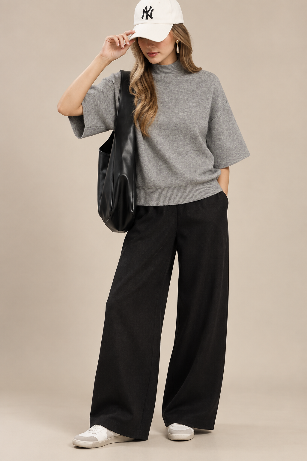 The Noelle Knit Top | Modern Mock Neck