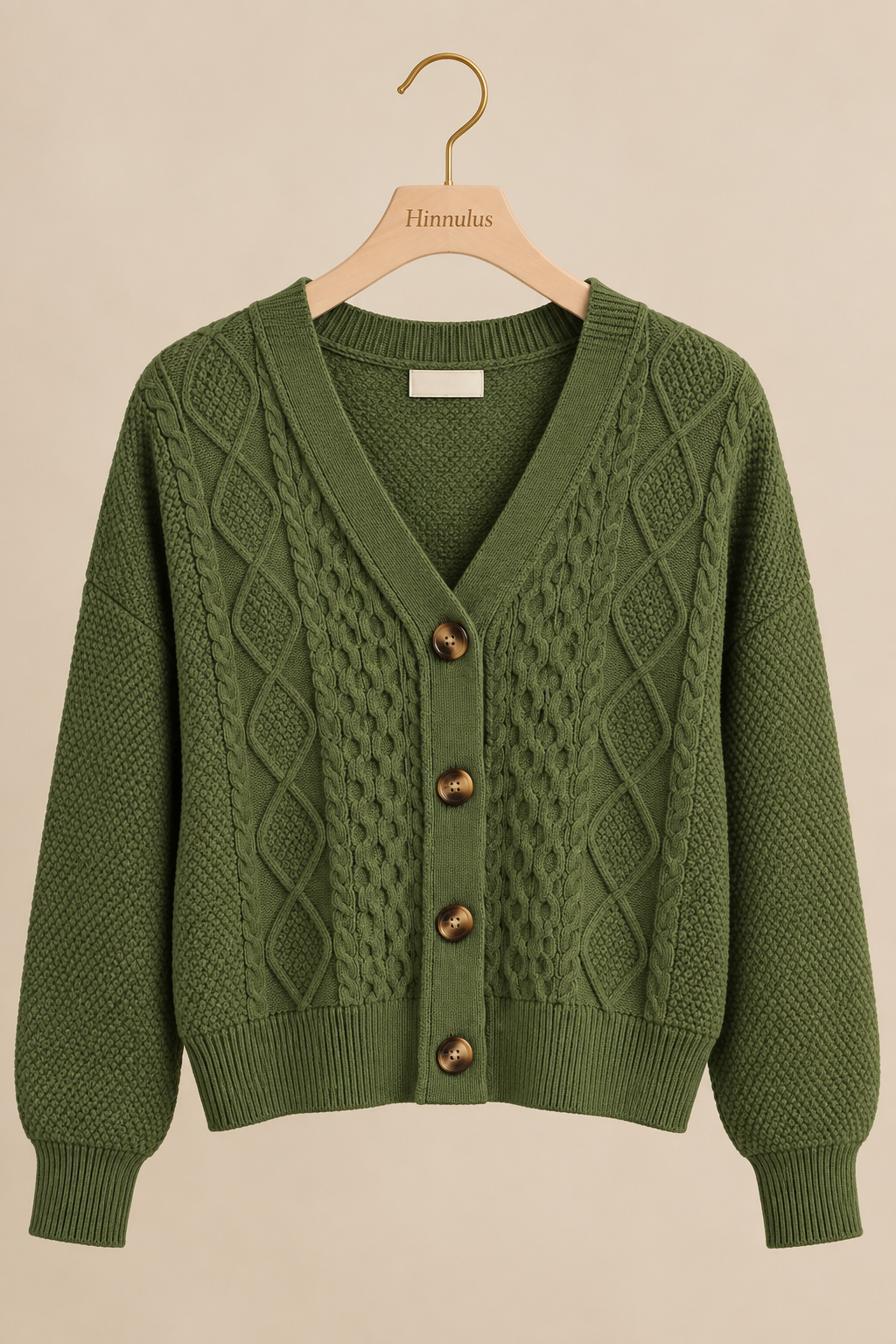 The Chunky Cable Knit Cardigan