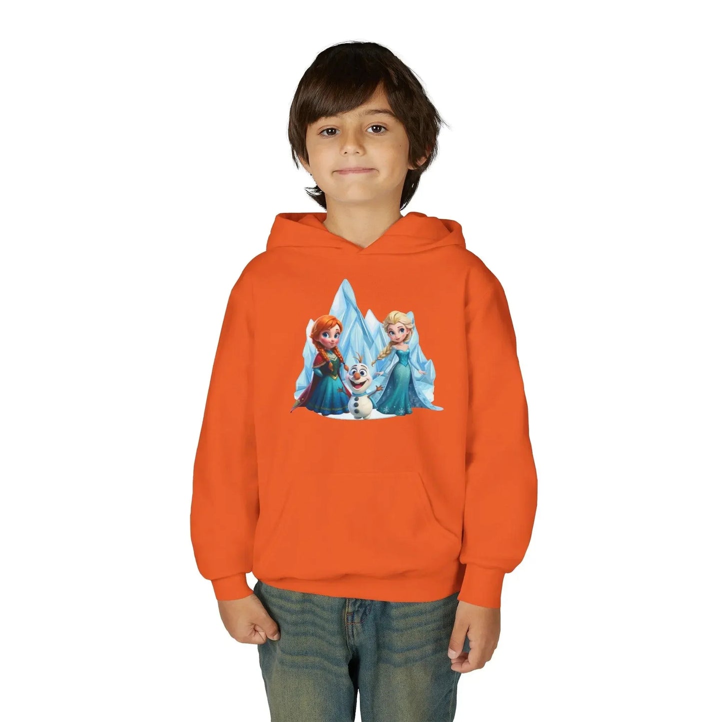 Frozen Princesses Youth Hoodie - Cozy, Fun Sweatshirt for Kids, Perfect Gift for Birthdays, Christmas, and Disney Fans, Warm Winter Wear - Hinnulus