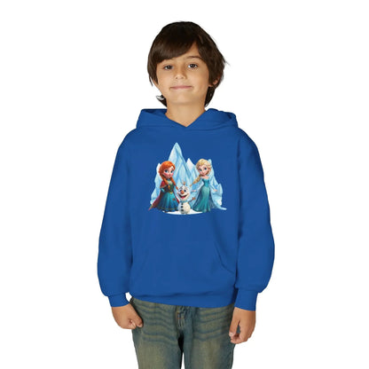Frozen Princesses Youth Hoodie - Cozy, Fun Sweatshirt for Kids, Perfect Gift for Birthdays, Christmas, and Disney Fans, Warm Winter Wear - Hinnulus
