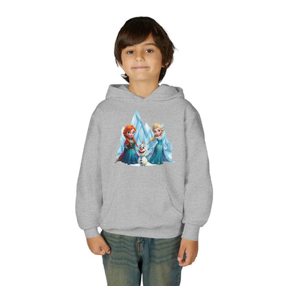 Frozen Princesses Youth Hoodie - Cozy, Fun Sweatshirt for Kids, Perfect Gift for Birthdays, Christmas, and Disney Fans, Warm Winter Wear - Hinnulus