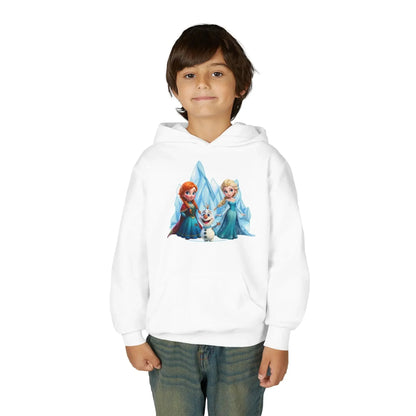 Frozen Princesses Youth Hoodie - Cozy, Fun Sweatshirt for Kids, Perfect Gift for Birthdays, Christmas, and Disney Fans, Warm Winter Wear - Hinnulus