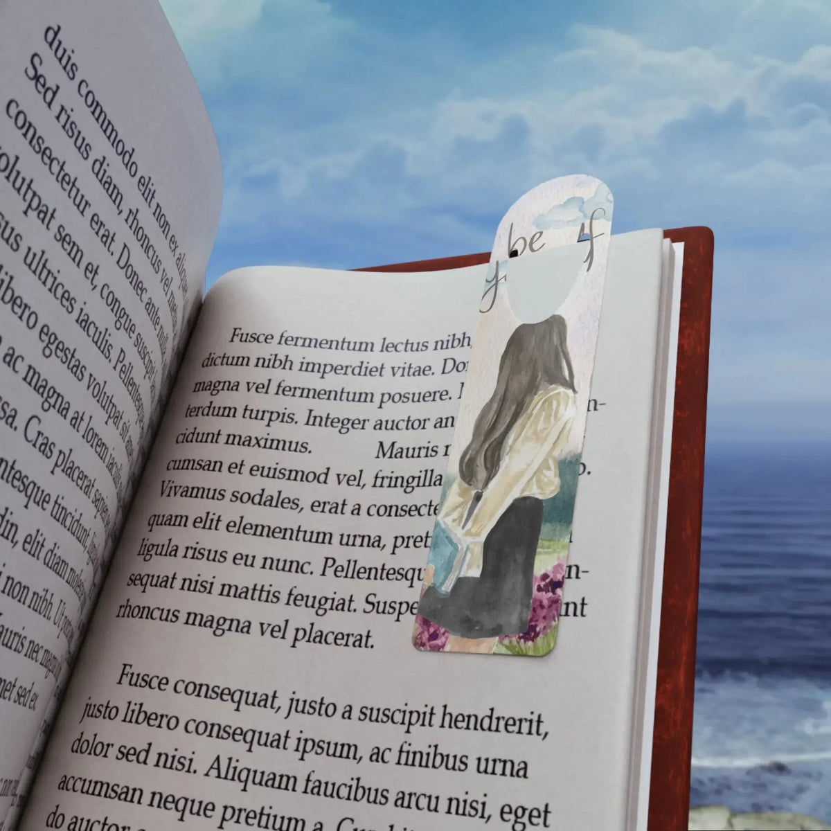 Inspirational Bookmark with 'Be Yourself' Quote, Metal Bookmark, Gift for Readers, Stationery Gift, Book Lover Gift, Self-Care Reminder - Hinnulus