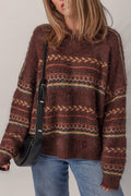 Madison Knitted Drop Shoulder Sweater - Hinnulus