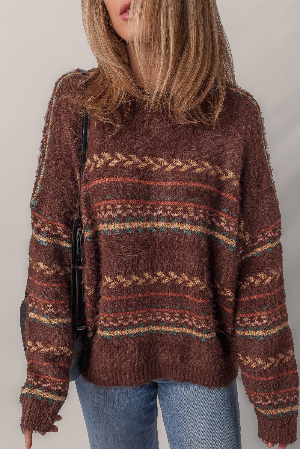 Madison Knitted Drop Shoulder Sweater - Hinnulus