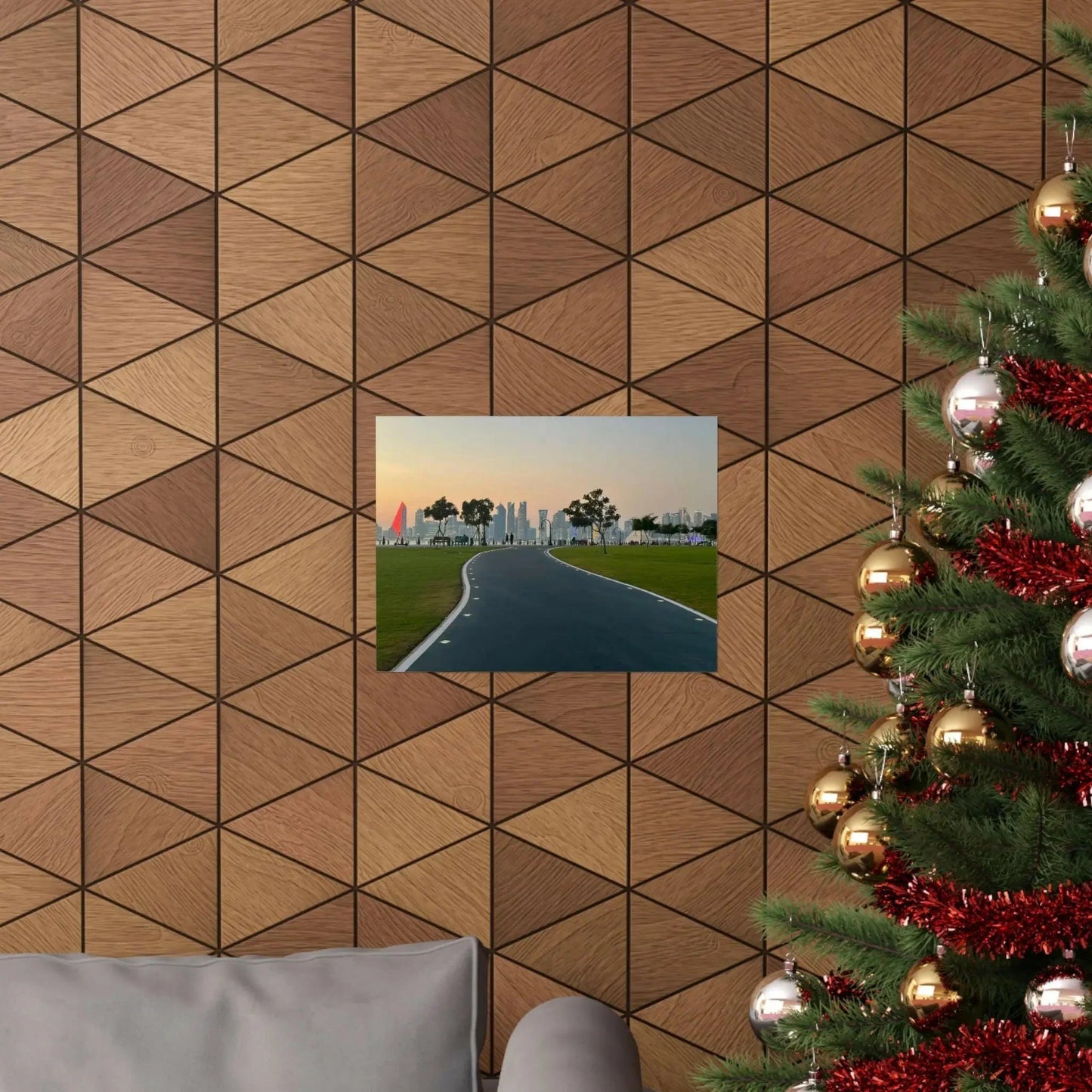 Serene Landscape Wall Art Print, Horizontal Poster for Home Decor, Nature Artwork, Scenic Wall Decor, Relaxing Atmosphere, Gift Idea - Hinnulus