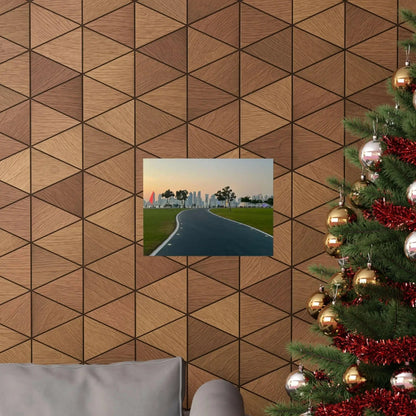 Serene Landscape Wall Art Print, Horizontal Poster for Home Decor, Nature Artwork, Scenic Wall Decor, Relaxing Atmosphere, Gift Idea - Hinnulus