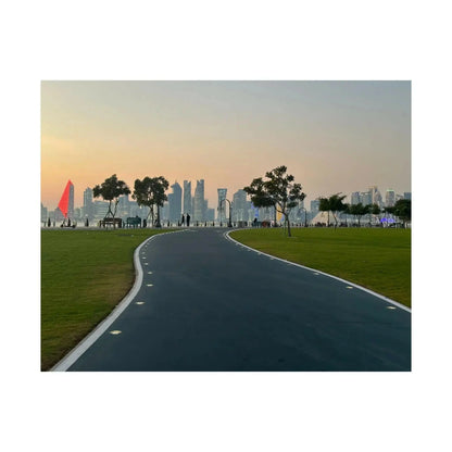 Serene Landscape Wall Art Print, Horizontal Poster for Home Decor, Nature Artwork, Scenic Wall Decor, Relaxing Atmosphere, Gift Idea - Hinnulus