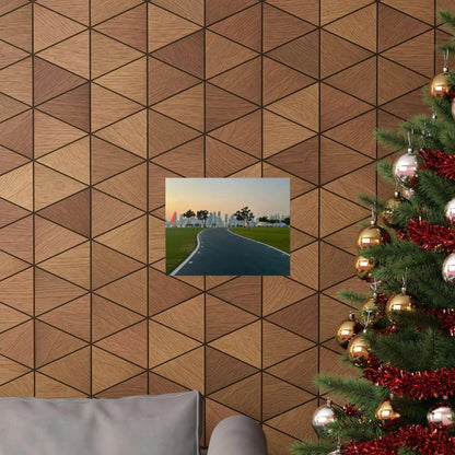 Serene Landscape Wall Art Print, Horizontal Poster for Home Decor, Nature Artwork, Scenic Wall Decor, Relaxing Atmosphere, Gift Idea - Hinnulus