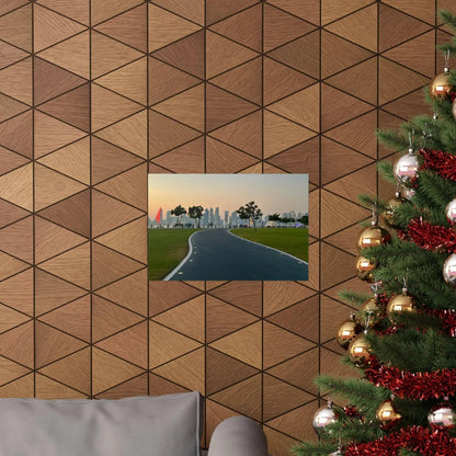 Serene Landscape Wall Art Print, Horizontal Poster for Home Decor, Nature Artwork, Scenic Wall Decor, Relaxing Atmosphere, Gift Idea - Hinnulus