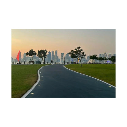 Serene Landscape Wall Art Print, Horizontal Poster for Home Decor, Nature Artwork, Scenic Wall Decor, Relaxing Atmosphere, Gift Idea - Hinnulus