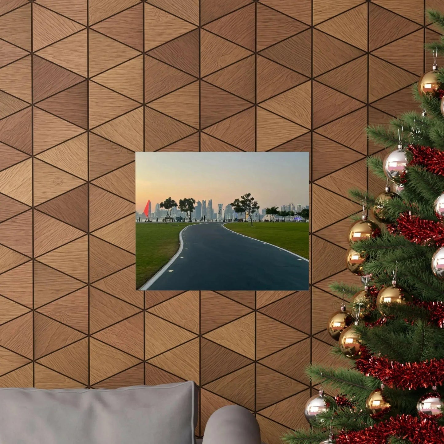 Serene Landscape Wall Art Print, Horizontal Poster for Home Decor, Nature Artwork, Scenic Wall Decor, Relaxing Atmosphere, Gift Idea - Hinnulus