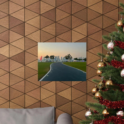 Serene Landscape Wall Art Print, Horizontal Poster for Home Decor, Nature Artwork, Scenic Wall Decor, Relaxing Atmosphere, Gift Idea - Hinnulus