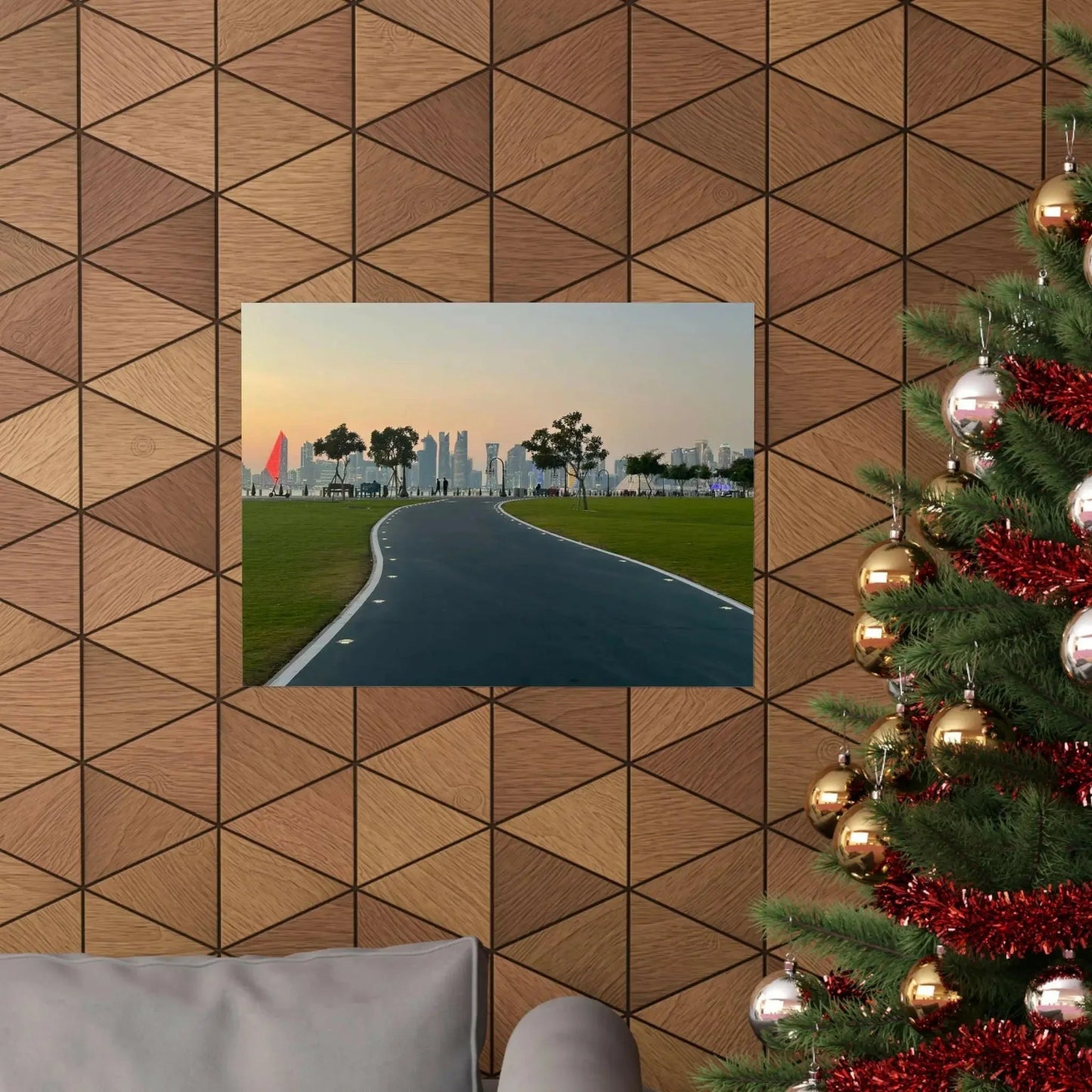 Serene Landscape Wall Art Print, Horizontal Poster for Home Decor, Nature Artwork, Scenic Wall Decor, Relaxing Atmosphere, Gift Idea - Hinnulus