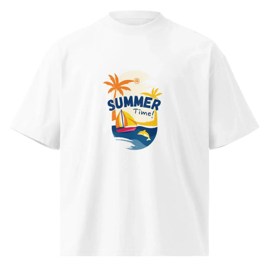 Unisex Organic Oversized High Neck T-Shirt - Hinnulus